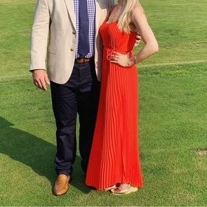 Banana Republic red maxi dress only worn once! Perfect for summer weddings
